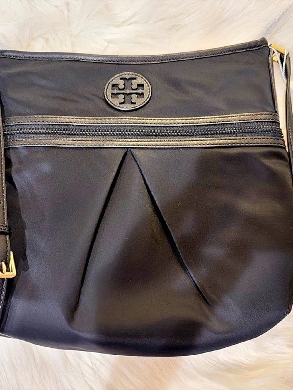 Tory Burch Nylon Swing Pack Crossbody Black Bag NWT